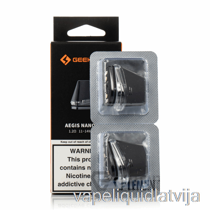 Geek Vape Aegis Nano Nomaiņas Pods 1.2ohm Mtl Pods Vape šķidrums